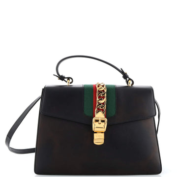 Sylvie Top Handle Bag Leather Medium