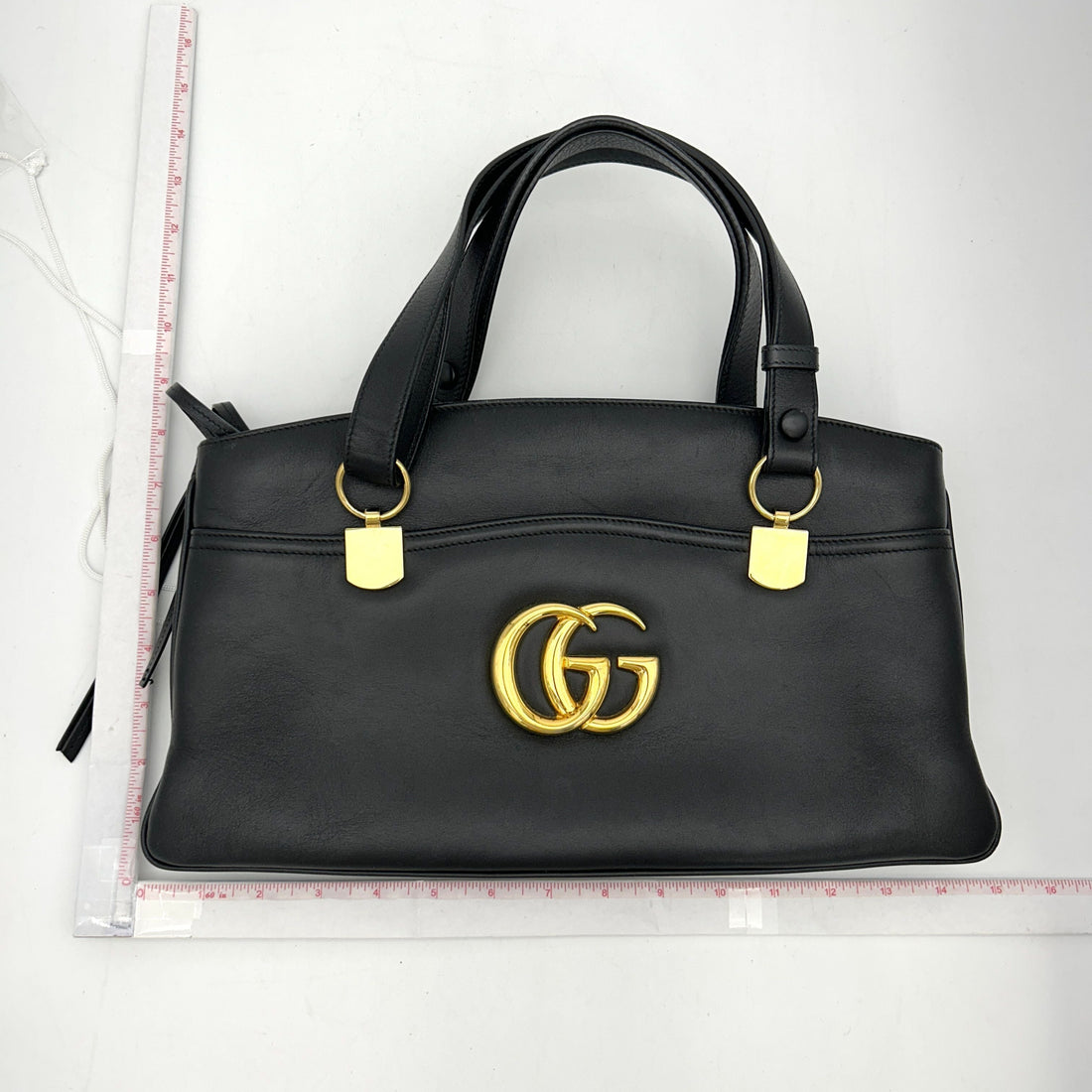 Gucci Black Leather Arli Shoulder Bag LA24126