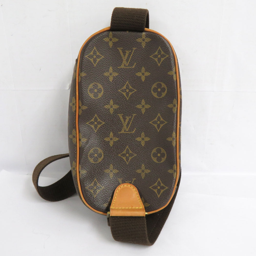 Louis Vuitton M51870 Monogram Body Bag Waistern Shoulder Brown Leather