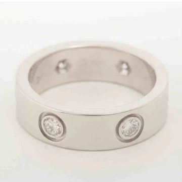 Cartier K18WG Full Diamond Love Ring #50 US5.25