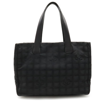 CHANEL NEW LABEL LINE TOUTE MM TOUTE BAG Nylon Jaguar Black Black Gold  A15991