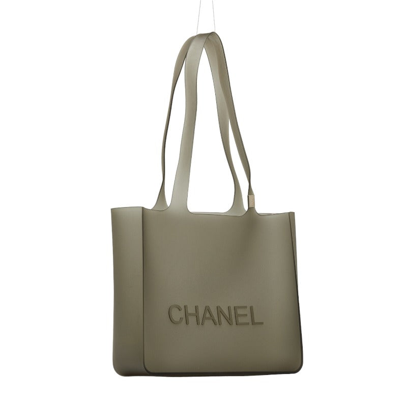 Chanel Jelly Handbag Tote Bag Clear Rubber