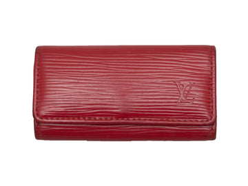 Red Louis Vuitton Epi Leather Key Holder
