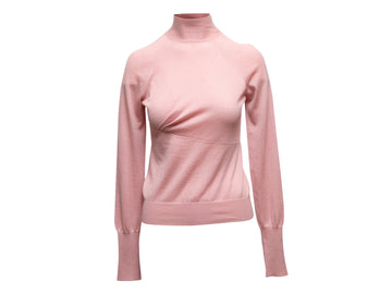 Light Pink Louis Vuitton Cashmere Mock Neck Sweater Size US M