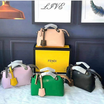 Fendi By The Way Leather Boston Bags