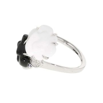 CHANEL Camellia Ring Size 48/#8J2938 18K White Gold