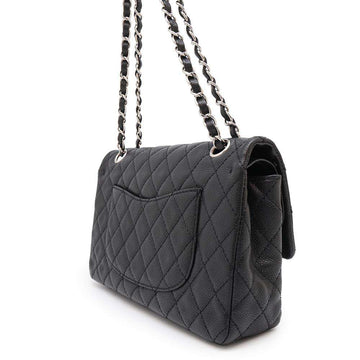 CHANEL Matelasse ChainShoulder Bag BlackA01112 Soft Caviar Leather Size 25
