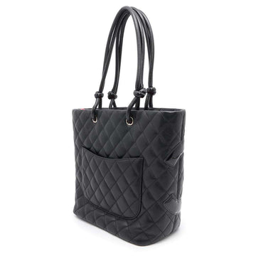 CHANEL Cambon Tote Bag BlackA25167 Leather Patent Leather Size Medium