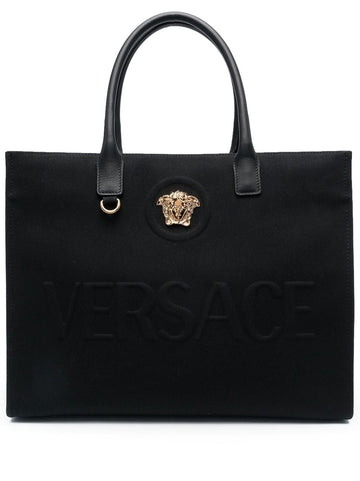 LA MEDUSA LARGE CANVAS TOTE BAG