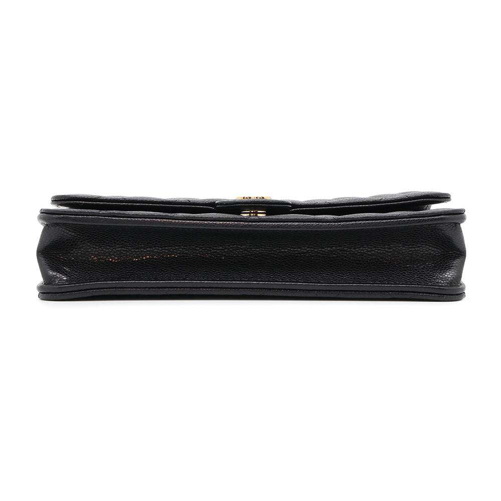 CHANEL Timeless Classics Chain Wallet BlackAP3744 Caviar Leather
