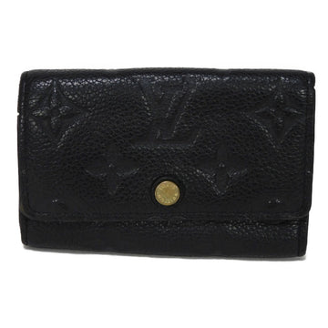 LOUIS VUITTON Key case Key holder  M64421 Implant leather (monogram embossed) Noir Monogram Unplant Multicles 6 Women(Unisex) Used