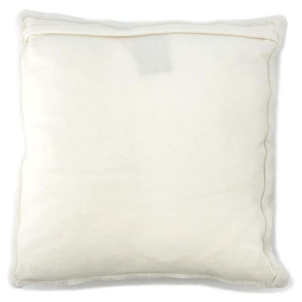 CHANEL Cushion White/Black Cashmere Cotton