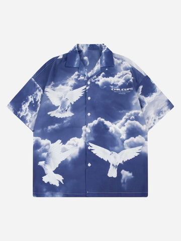 Sneakerland Cloud Print Personalized Shirt