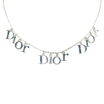 Dior logo collar silver g metal ladies Dior