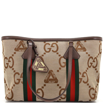 x Palace Web Shopper Tote Jumbo GG Tri-Ferg Logo Canvas Medium