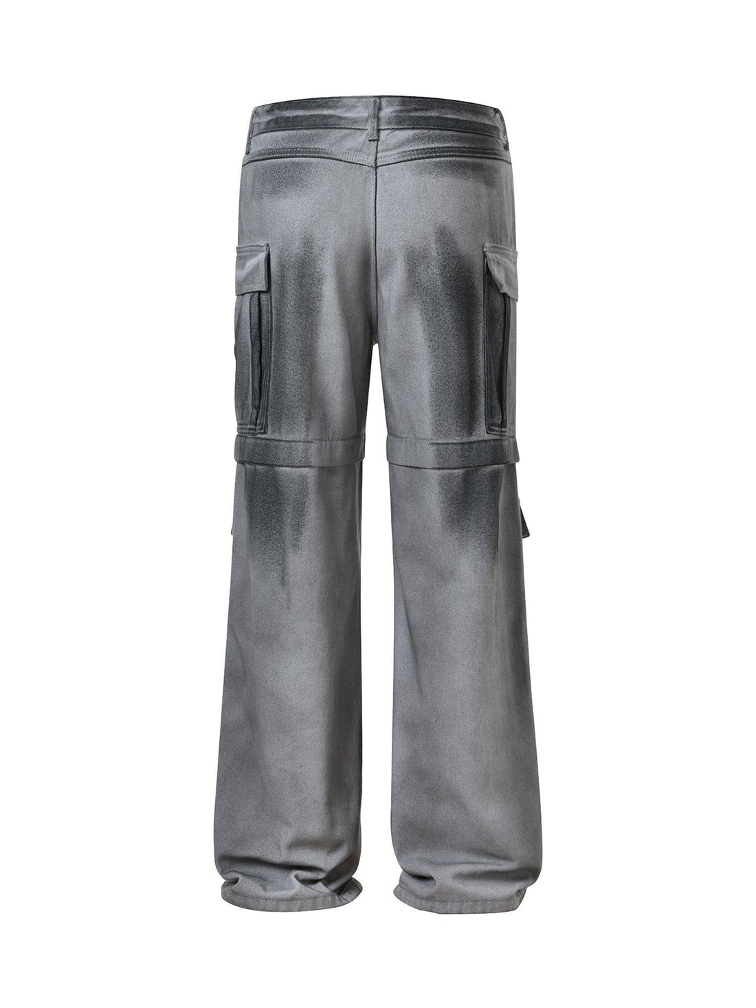 Makersluxe High Street Hip Hop Distressed Washed Work Jeans