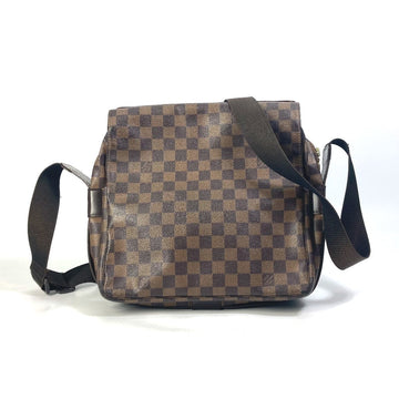 LOUIS VUITTON Shoulder Bag ‚m45255 Damier canvas Brown Damier Naviglio Women Used