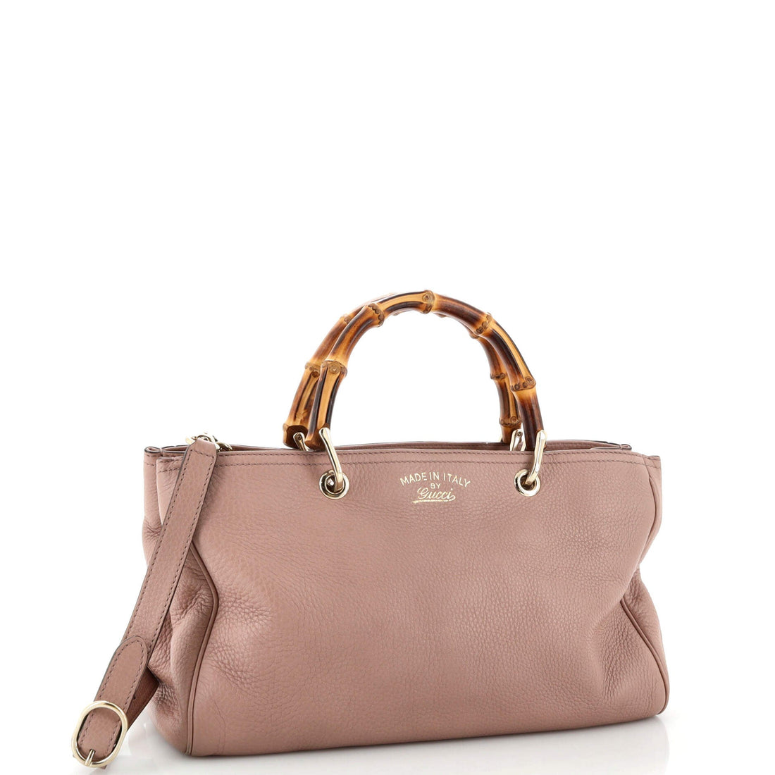 Bamboo Shopper Tote Leather Medium