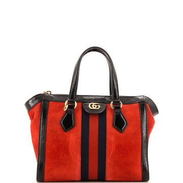 Ophidia Top Handle Tote Suede Small