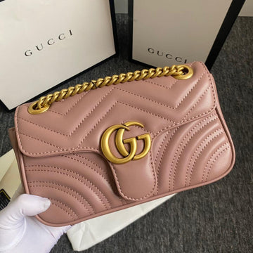 Makersluxe - Marmont Shoulder Messenger Bag Rosy Brown