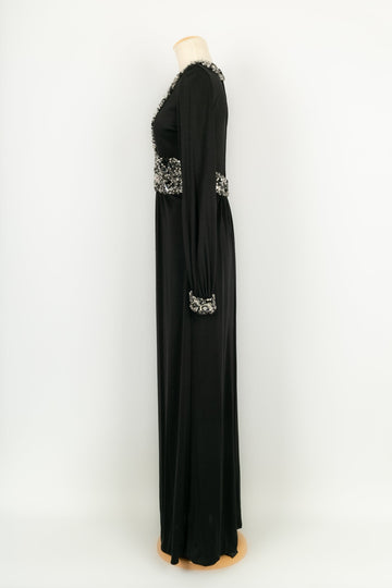 Robe noire en jersey Azzaro