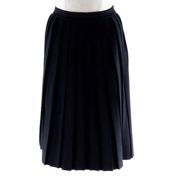 LOUIS VUITTON skirt Rayon, Polyester black Pleated Women XS Used