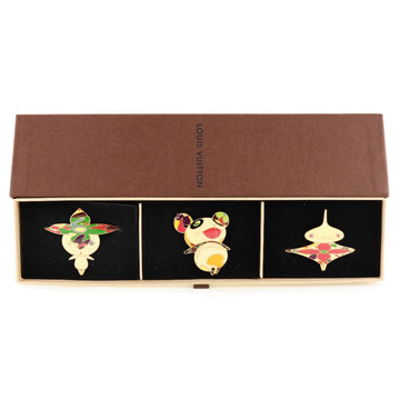LOUIS VUITTON Valletta M92595 Plated Gold gold takashi murakami Flower hatman / panda / onion head Women Used