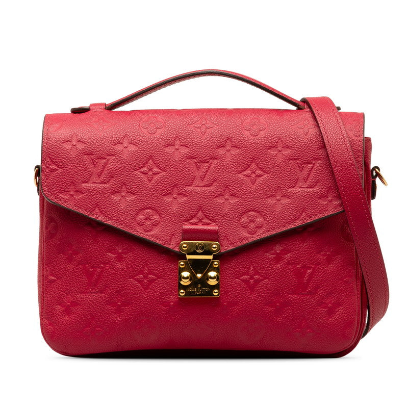Louis Vuitton Monogram Emplant Poschet Metis MM Handbag Shoulder Bag 2WAY M44291 Pink   Louis Vuitton