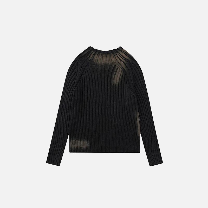 Loose Ripple Knitted Sweater