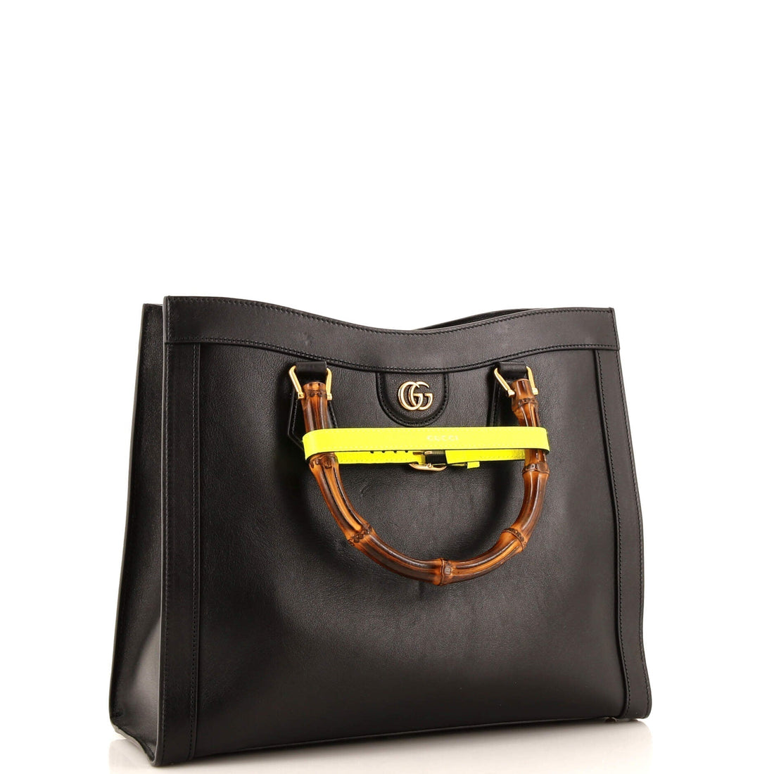 Diana NM Bamboo Handle Tote Leather Medium
