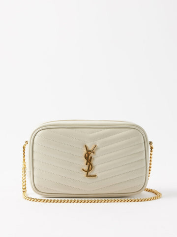 Saint Laurent Women Mini Lou Leather Shoulder Bag