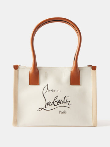 Christian Louboutin Women Small Nastroloubi Canvas Tote Bag