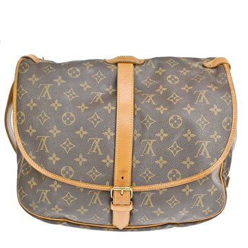 Louis Vuitton Saumur 35  Canvas Shoulder Bag ()
