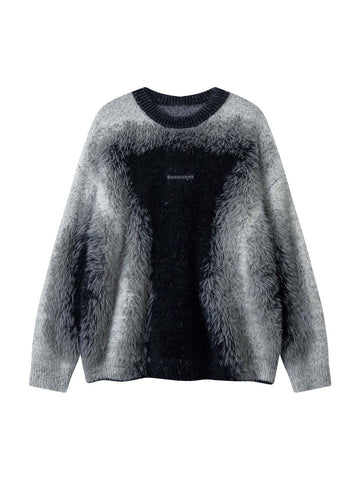 Makersluxe Contrast Color Mohair Sweater - 2194