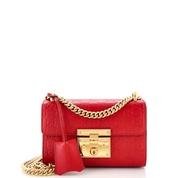 Padlock Shoulder Bag Guccissima Leather Small