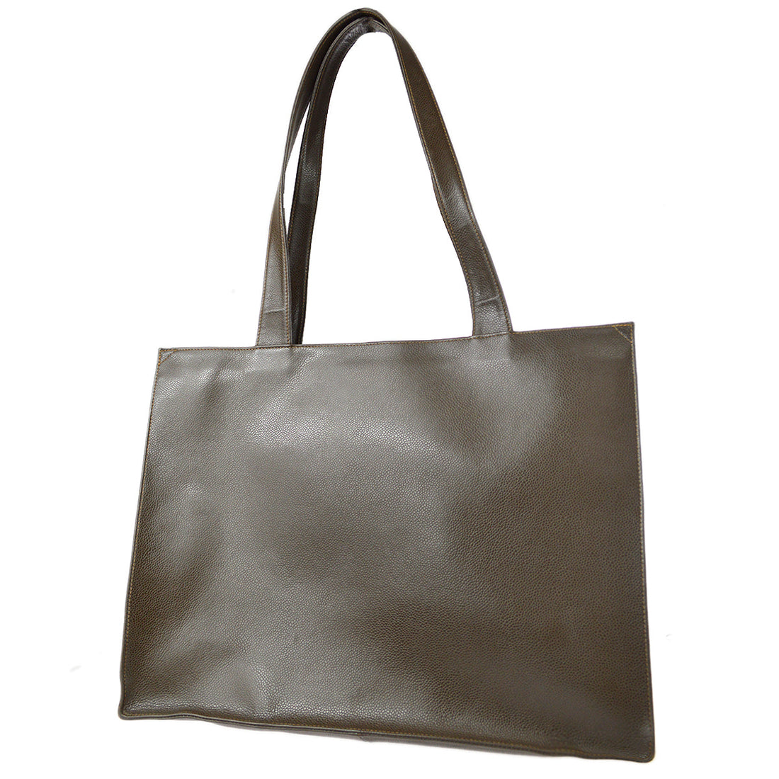 Chanel 1997-1999 Brown Caviar Shoulder Tote Bag