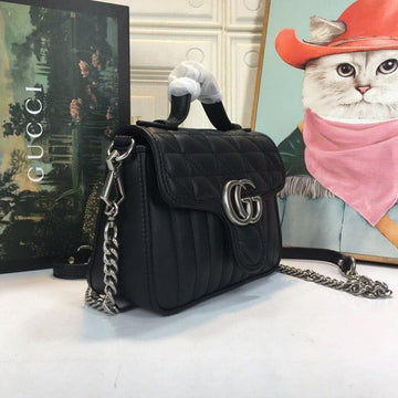 Makersluxe - Marmont Mini Top Handle Bag Black