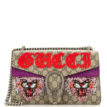 Dionysus Bag Embroidered GG Coated Canvas Small