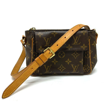 LOUIS VUITTON Shoulder Bag M51165 Monogram canvas Brown Vivasite PM Women Used