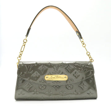 Louis Vuitton Sunset Blue Bird Shoulder Bag Patent Leather Vernis  Grey M91625