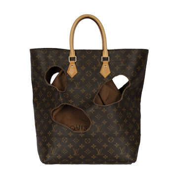 Louis Vuitton x Comme des Garçons Burned Holes Monogram Tote bag- '10s