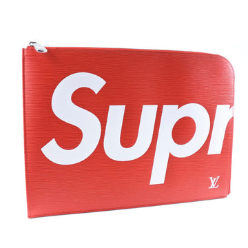 LOUIS VUITTON Clutch bag M67722 Epi Leather Red Supreme collaboration Pochette Jules GM mens Used