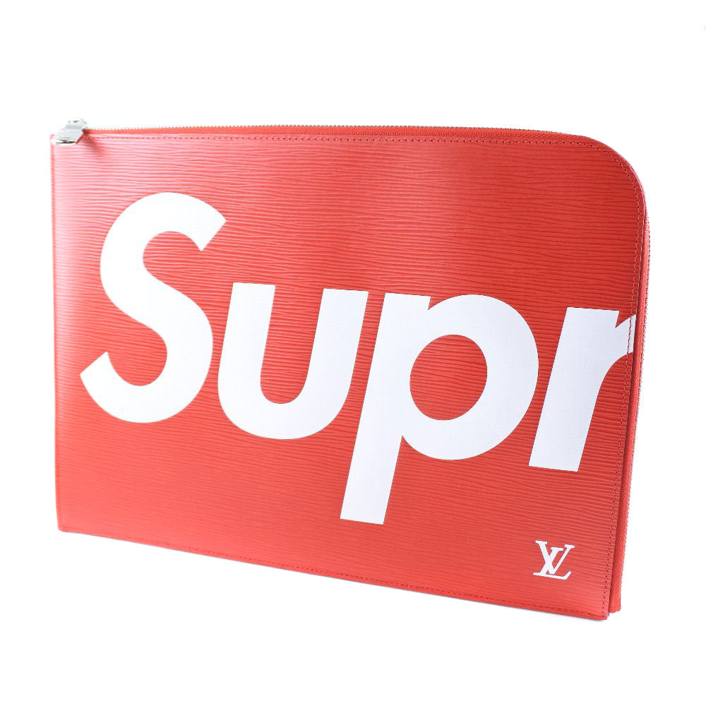 LOUIS VUITTON Clutch bag M67722 Epi Leather Red Supreme collaboration Pochette Jules GM mens Used