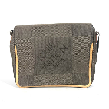 LOUIS VUITTON Shoulder Bag M93030 Damier Jean Canvas khaki Damier Jean Messager mens Used