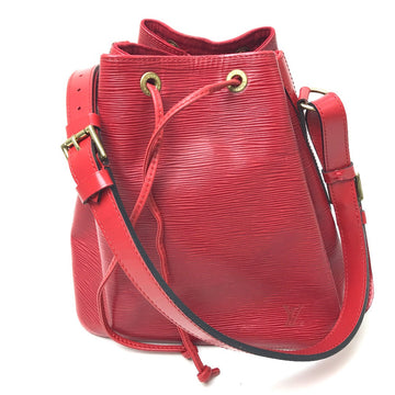 LOUIS VUITTON Shoulder Bag M44107 Epi Leather Red Epi Petit Noe Women Used