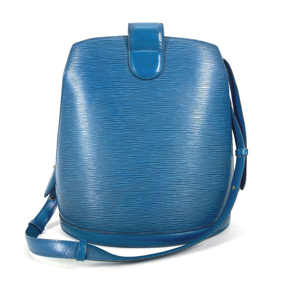LOUIS VUITTON Shoulder Bag M52255 Epi Leather blue Epi Cluny PM Women Used