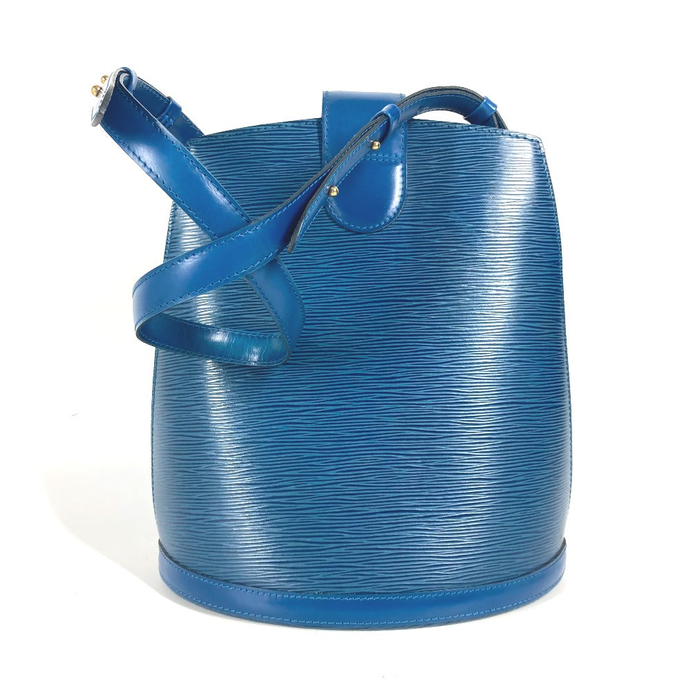 LOUIS VUITTON Shoulder Bag M52255 Epi Leather blue Epi Cluny Women Used