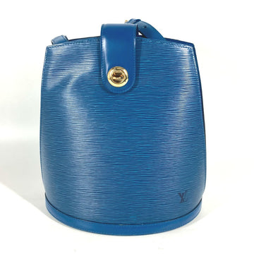 LOUIS VUITTON Shoulder Bag M52255 Epi Leather blue Epi Cluny Women Used
