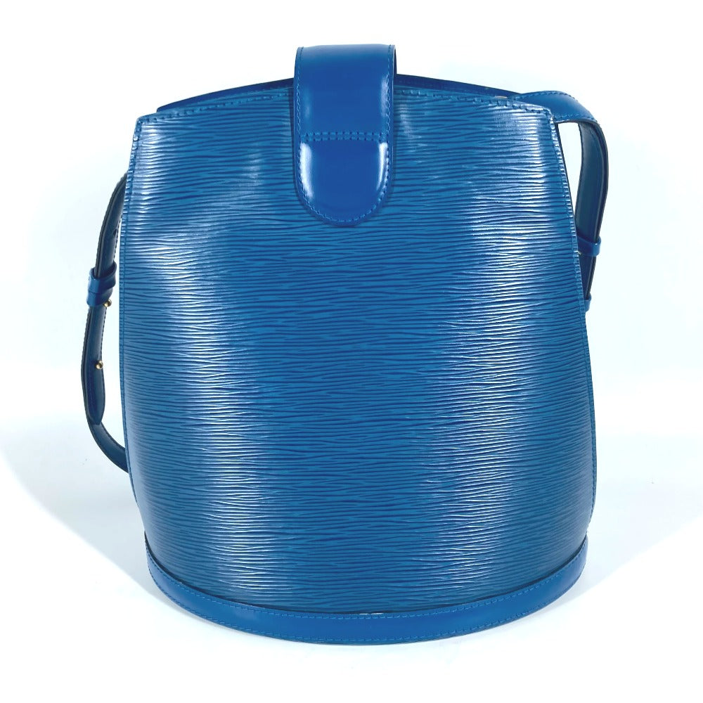 LOUIS VUITTON Shoulder Bag M52255 Epi Leather blue Epi Cluny Women Used
