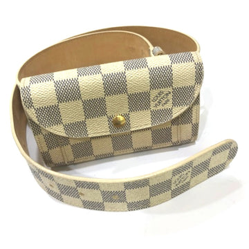 LOUIS VUITTON Waist bag M9835 Damier Azur Canvas white Saint Tulle Pochette Solo Women(Unisex) Used
